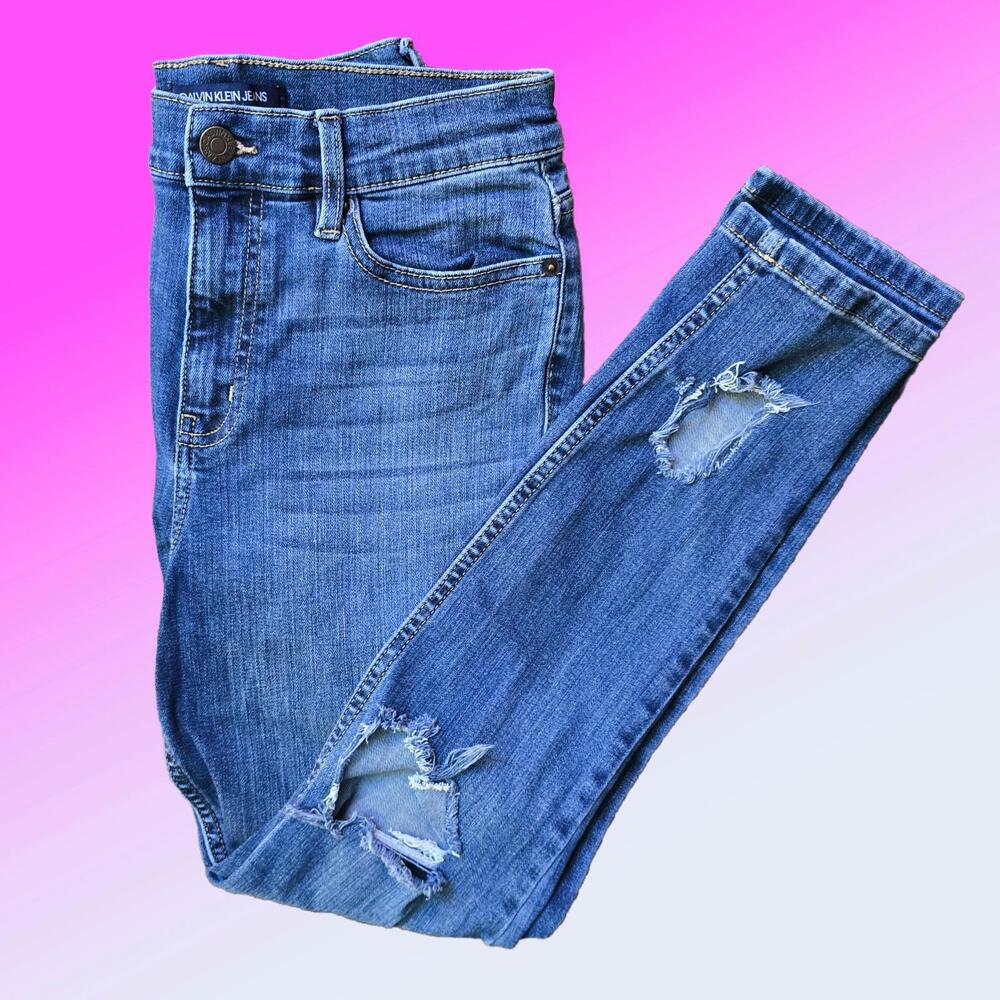 Calvin Klein Distressed Denim Jeans